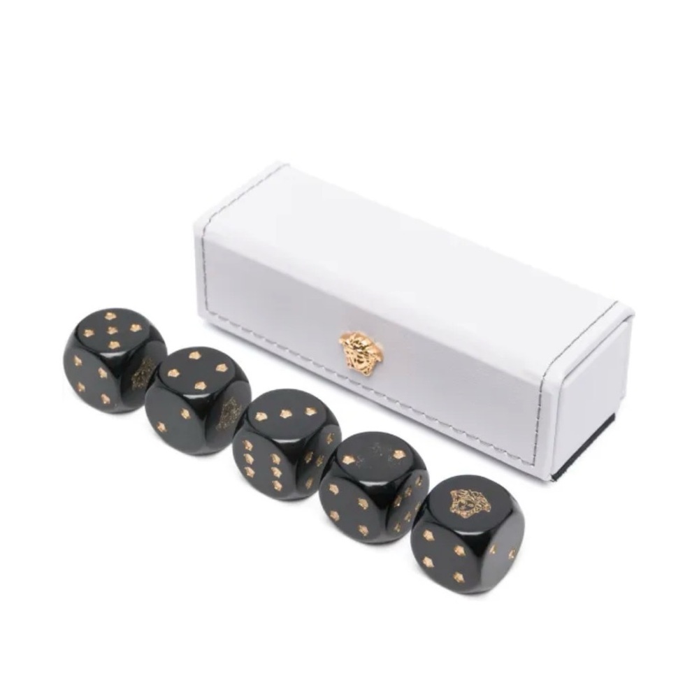 Versace
Medusa-Head leather dice set